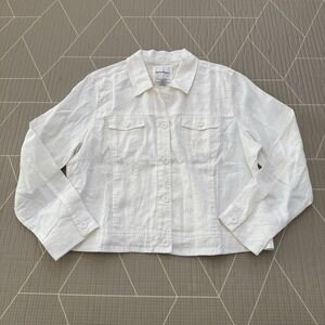 Tommy Bahama White Linen Jacket Size XL 100% Linen